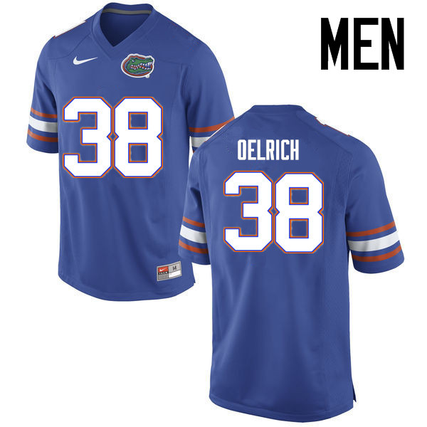 Men Florida Gators #38 Nick Oelrich College Football Jerseys Sale-Blue